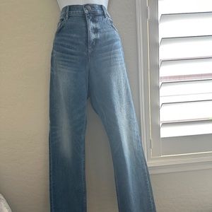 High Waist Relaxed Straight Leg Jeans, Size 8 (29)